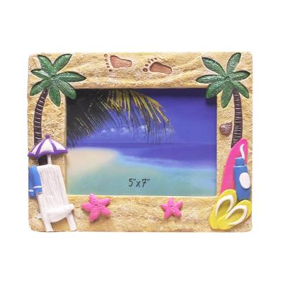 China Wholesale Handmade Home Decoration 5x7 Inch Resin Photo Frames Customized Art Picture Photo Frame for sale