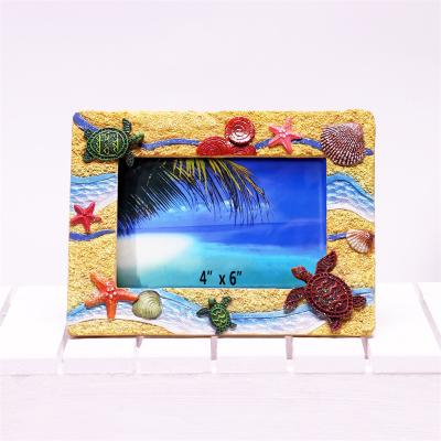 China Handmade Hot Sale Home Decor 4x6 Inches Picture FramesWholesale Manual Resin Photo Painting Frame for sale