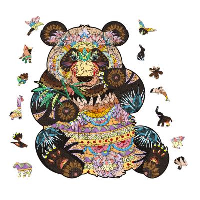 China Eco-Friendly Material Wholesale Customized Unique Animal Shape Wooden 3D Puzzles Game Creative Wooden Puzzles for sale