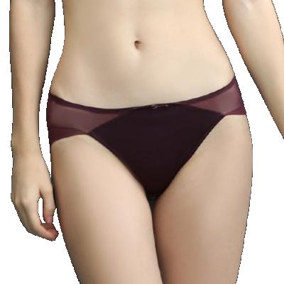 China Breathable Low Waist Lake Women's Underwear Panties Purple Women's Panties F64079 for sale