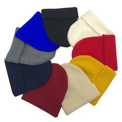 China New famous pure color knitted hat wholesale casual warm autumn and winter brand Europe and the United States designer hats for sale