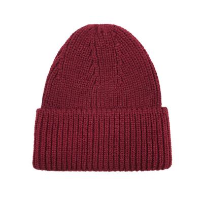 China New autumn and winter casual knit hat female pure color hat European and American designers hat for sale