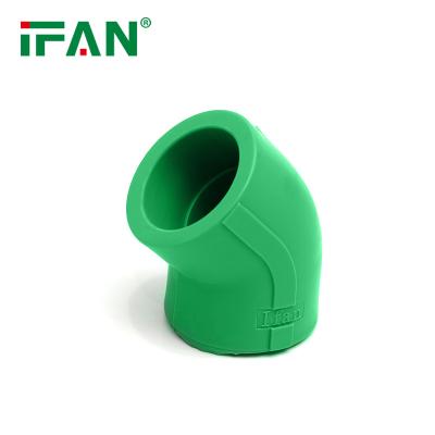 China Oil Gas Water IFAN Industrial Factory Customized PPR Size Fitting PPR Materials Pipe Fittings PPR Elbow For Home for sale