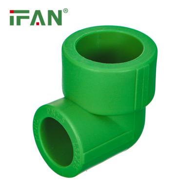 China Durable IFAN Germany Standard PN25 Hose 90 Degree Elbow PPR Pipe Fittings Plastic PPR Fittings for sale