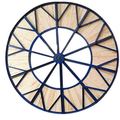 China Coiling steel and wooden spool cable drum with 1000mm flange for sale