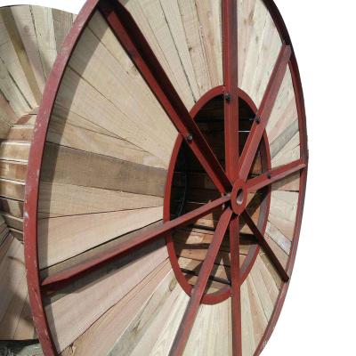 China Coiling steel and wooden spool cable drum with 2800mm flange for sale