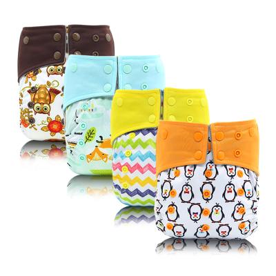 China New Design Baby Diaper Cloth Printed Eco-Friendly Diapers High Quality Cotton Waterproof Sleepy Healthy Washable Reusable Diaper for sale