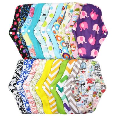 China Cheapest Wholesale Cotton Pads Breathable Organic Menstrual Washable Reusable Sanitary Napkin Women Pads for sale