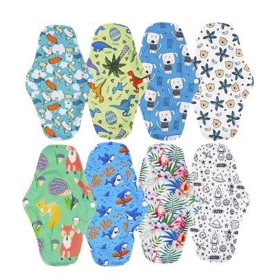 China Bragas Absorbentes Reusable Bamboo Menstrual Pads Cloth Material Breathable Charcoal Woman Pads Washable Postpartum Nursing Pads Pads for sale