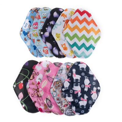 China Panties Super Absorbent Washable Liner Pads Reusable Daily Mum Menstrual Cotton Femin Health Pads Bamboo Charcoal Sanitary Pads for sale