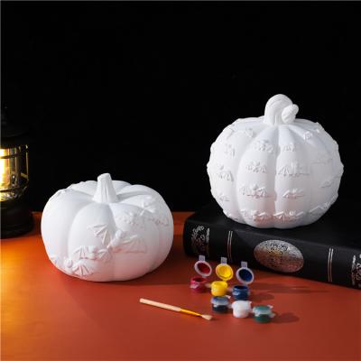 China Safety Novelty halloween decorations pumpkin ornament custom color ceramic home halloween decoration pumpkin for sale