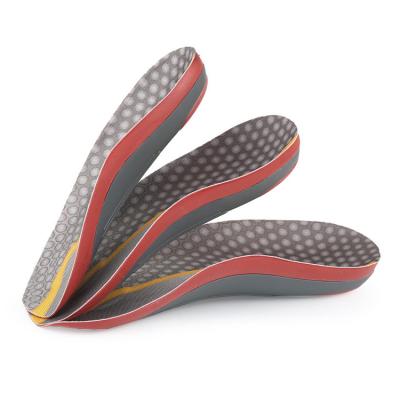 China Shock Absorption Man Sports Shock Absorption Foot Patch High Orthotic Flat Orthotic Support PU Insoles Insoles for sale