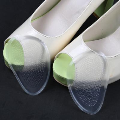 China Flexible Anti Slip Shockproof Forefoot Women High Heel Silicon Gel Soft Shoe Pads Sticky for sale