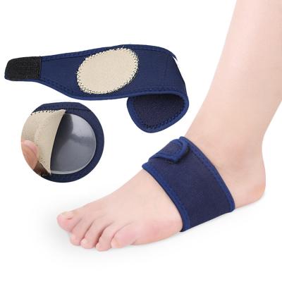 China Flexible Sweat Absorbent Sports Mercerized Cotton Flat Foot Arch Support Brace Sleeve for sale