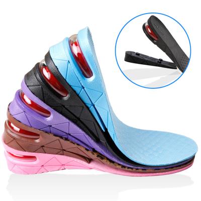 China Wholesale Man and Woman Two Layers 5cm PVC Material Reusable Breathable Detachable Growing Insoles for sale