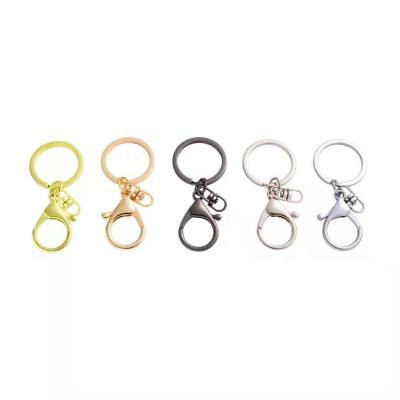 China Iron Round Key Ring Hook Lobster Loop Key Hook Chain Jewelry Making Key Chain for sale