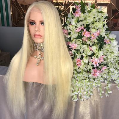 China Good Color #613 Part Full Lace Wig 26Inch Long Straight 180% Density 9A Grade Virgin Hair SHALLOW Straight Wigs For White Woman for sale