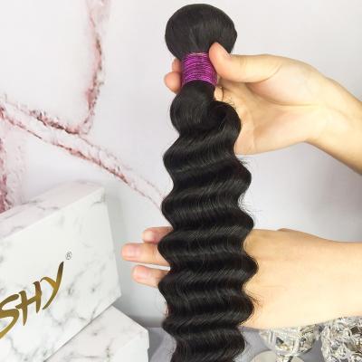 China Deep Wave LAUNCH Brazilian Hair Bundles 100% Natural Black Deep Wave Hair Color Fpr Women Hair Bundles In Stock for sale