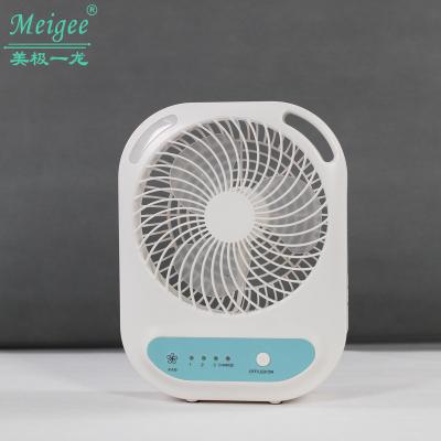 China Mini Fan With Led Light Rechargeable 6inches Fan With LED Light for sale