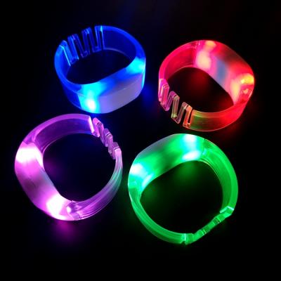 China Concert Party Events Led Flash Wristband Silicone Glowing Wristband For Night Clup Party Led Flash Bracelets for sale