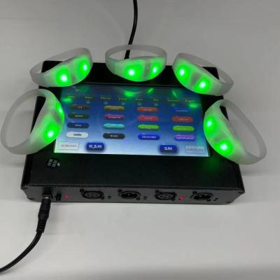 China Concert Party Events in Running Light Up LED Wristband Display App Programmed Led Flashing Wristband for Festival Party for sale