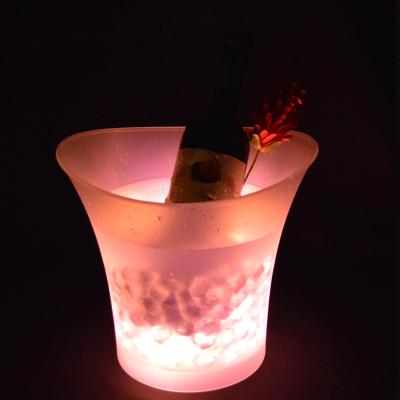 China Modern Customized Plastic LED Ice Beer Bucket For Home for sale