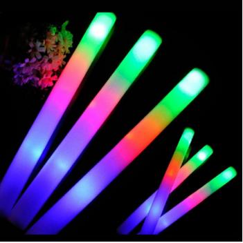 China Activity Decoration Concert Party Remote Control 15 Colors Changing Led Glow Stick Light Up Colorful Glowing Led Flashing Stick Factory Customized W for sale