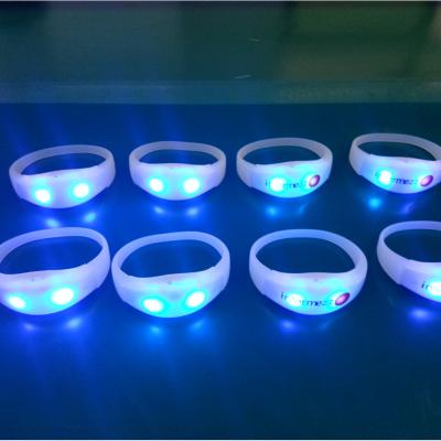 China 1 Sector 8 Sectors New Product ConcertParty DMX Console Led Remote Controlled Led Bracelet Wristband Light Bracelet for sale