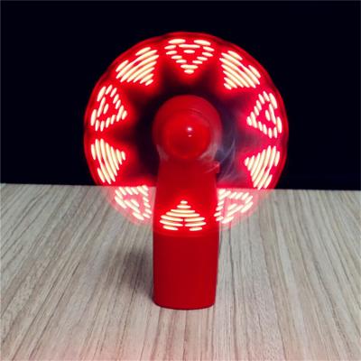 China Rechargeable Handheld Mini Led Message Fan, Outdoor Led Display Electric MINI Led Message Fan for sale