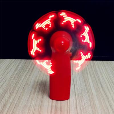 China MINI Led Message Fan Wholesale LED Message Fan Flash Mini Fan Handhled Portable Program for sale