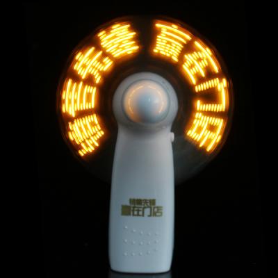 China Wholesale Colorful Handheld Led Mini Led Message Fan Mini Message Fan Custom Fan for sale