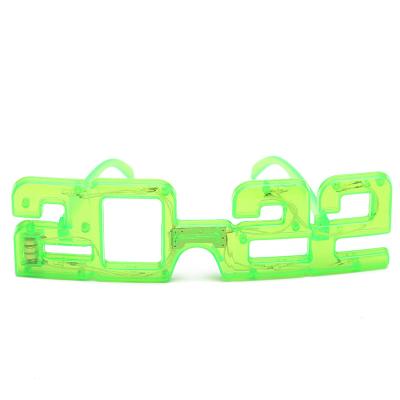 China Big Fun Plastic LED Flash Lights Party Glasses 2022 New Year Glasses Lead Glasses for sale