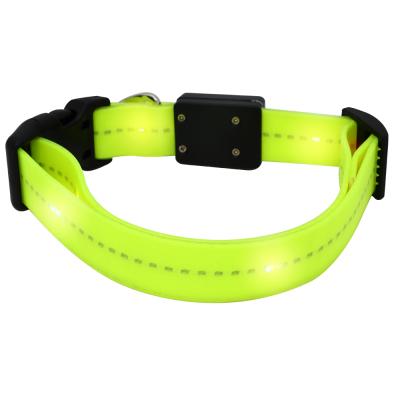 China Factory direct sale LED dog lights flashing glow of the night nylon safety collar direct sale for sale