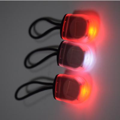 China Promotional Plastic+Electronic Components Night Security Cycling LED Zipper Pull Light Outdoor Light Up Led Zipper Warning Light For Bag for sale