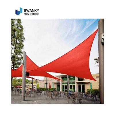 China Sun Shade Sail Canopy Factory Customized Retractable HDPE Sail Shade UV Resistant for sale