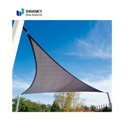 China Sun Shade Sail Canopy 11 ft 97% Block Triangle UV Sun Shade Mesh Patio Pool Sun Shade Sails Heavy Duty Canopy Outdoor Sail For Tent Garden for sale