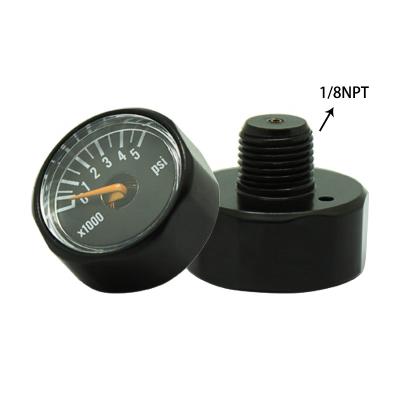 China Digital Copper Pressure Gauge 3000psi 1/8NPT Micro Mini Gauge Manometer For Paintball PCP Air for sale