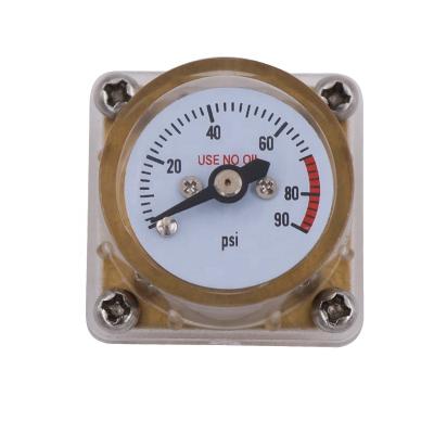 China Durable Full Set 90psi Pressure Gauge Compressor Gauge Air Pressure Meter for sale