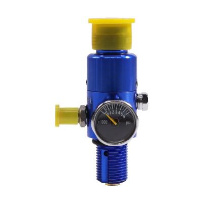 China Durable Blue Paintball HPA Tank Regulator Valve M18*1.5 Thread for sale