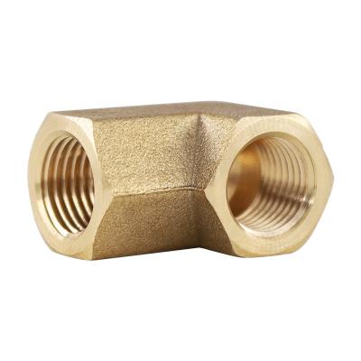 China High Durability Adapter Connector 1/4BSPP 90 Degree Elbow Fitting Female Extruded Brass Tubing Thread for sale