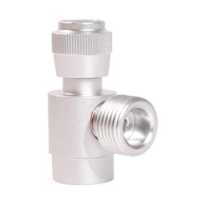 China Durable M10*1 to W21.8-14 Convert Adjustable Adapter for CO2 Solder Cylinders Recycle Refill for sale