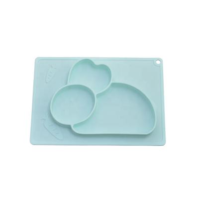 China Viable hot sale on amazon baby products kids place mat baby silicon feeding mat food grade material bpa free KD-A17 for sale