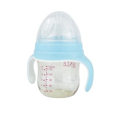 China Hot Selling BPA Free Easy To Assemble Innovative Design 2021 Baby Feeding Bottle Milk Bottle 160ml Glass Feeding Bottles for sale