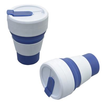 China Viable Silicone Travel Portable Telescopic Cup Outdoor Silicone Folding Cup With Lid Kingda for sale