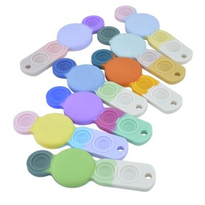 China Custom Logo Silicone Protective Cover For Airtags Anti-drop Locator Tracker Cover With Silicone Straps For Airtag Holder for sale