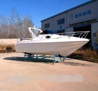 China Fishing Small Bort Waterwish QD Cabin Fiberglass Sport Fishing Boat Price 20.5 for sale