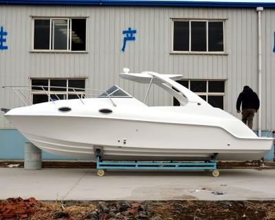 China WATERWISH Boat QD27 CABIN Fiberglass Fishing Boat Promotion FISHING for sale