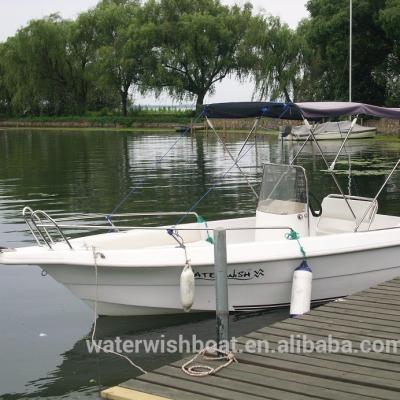 China QD 18 Open Fishing Boat Waterwish Boat FRP Fishing Gear Boat for sale