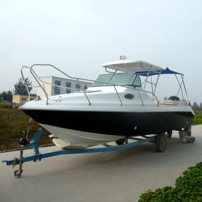 China Fishing Boat Waterwish Boat QD 25 CABIN Fiberglass Fishing Boat For Sale for sale