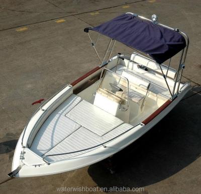 China Fiberglass OPEN WATERWISH QD16 Small Motorboat Made in China for sale